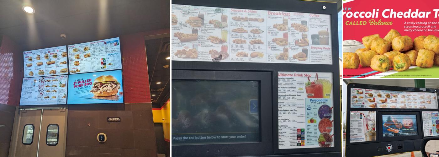 Sonic Drive-In Menu