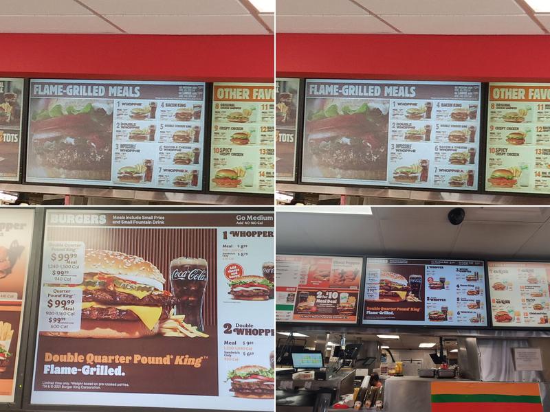 Burger King Menu