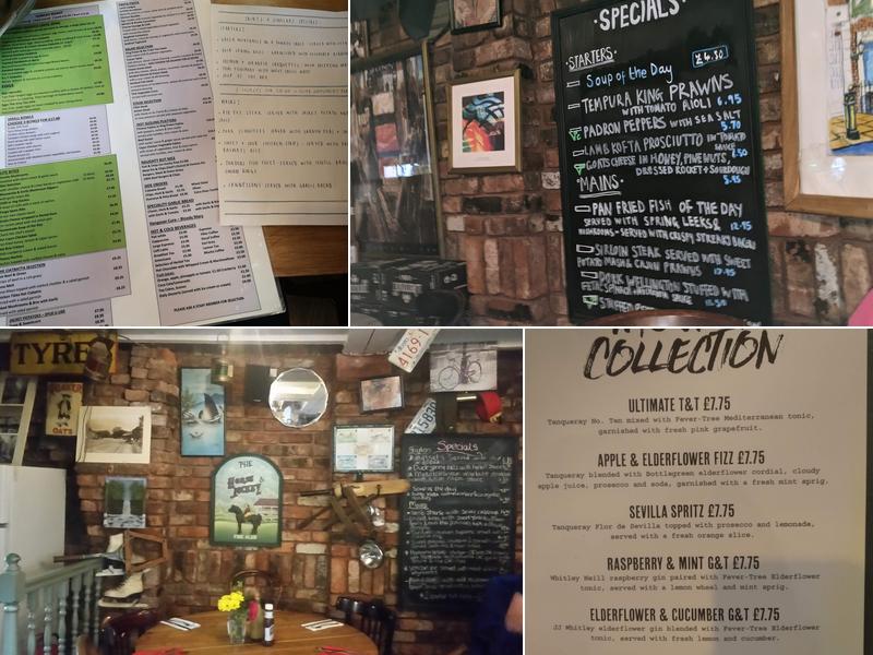 Saints & Scholars Menu