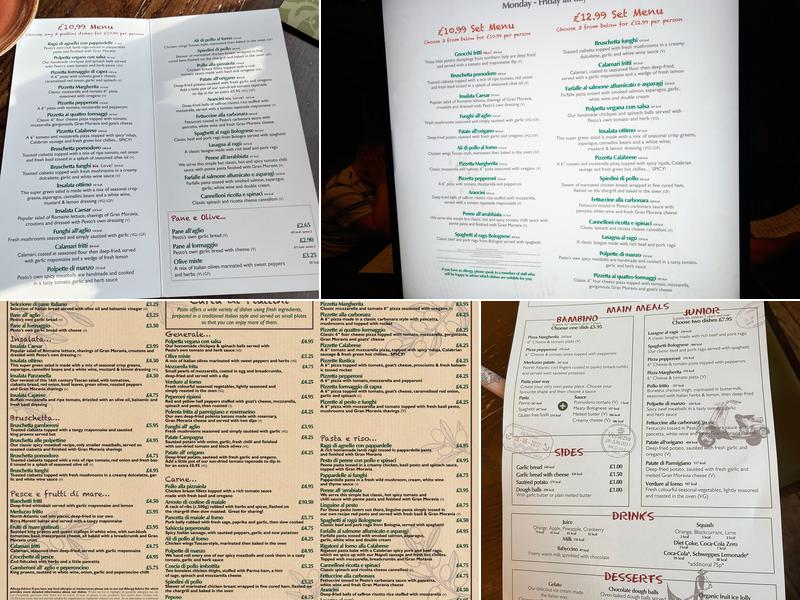 Pesto Menu