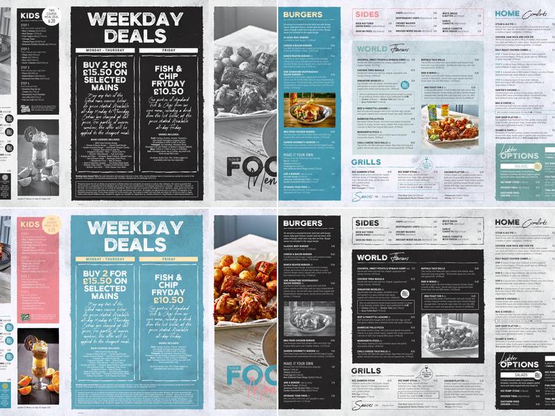 The Dog & Partridge Menu