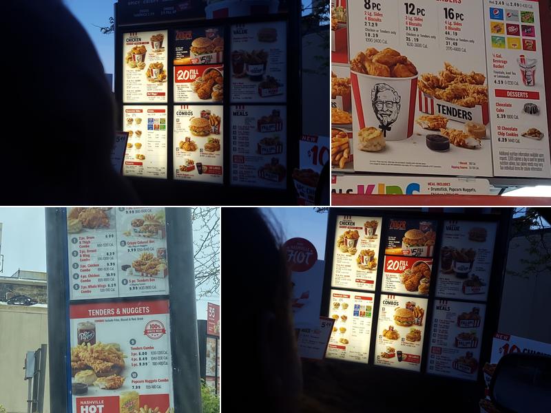 KFC Menu