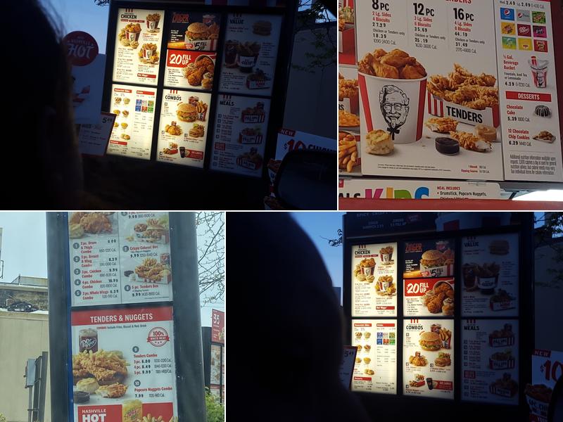 KFC Menu