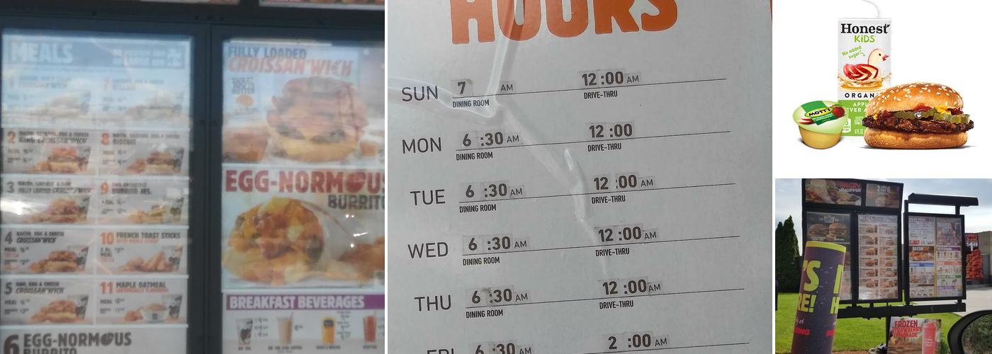 Burger King Menu