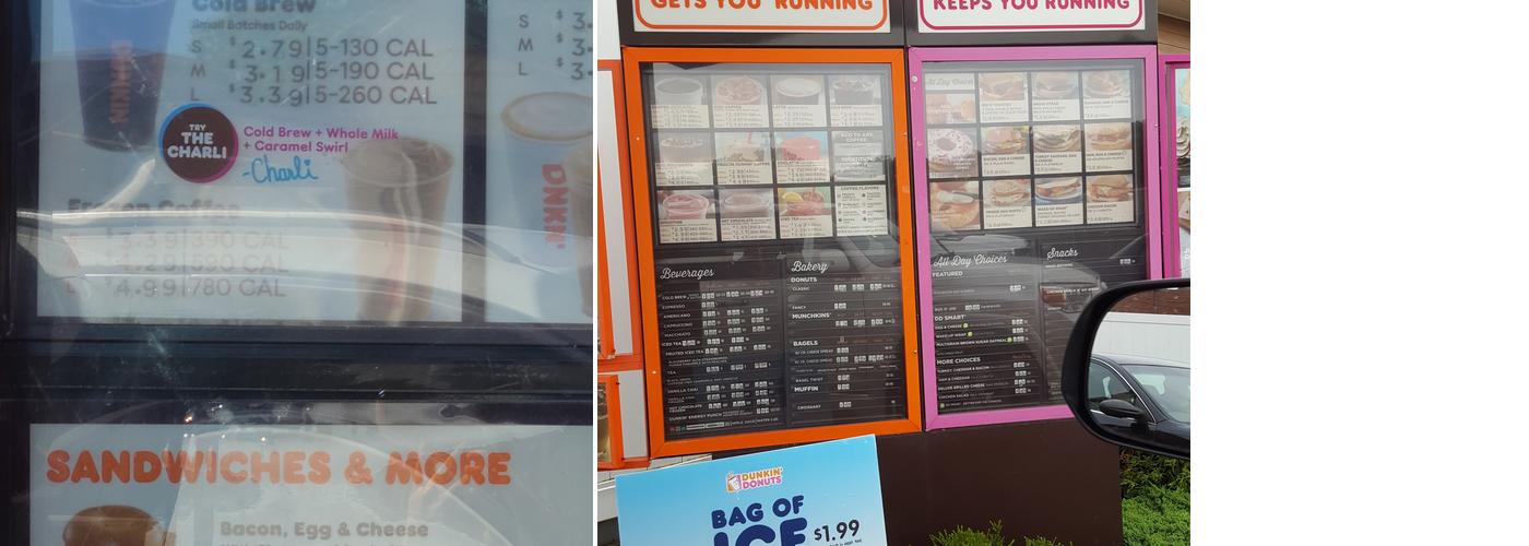 Dunkin' Menu