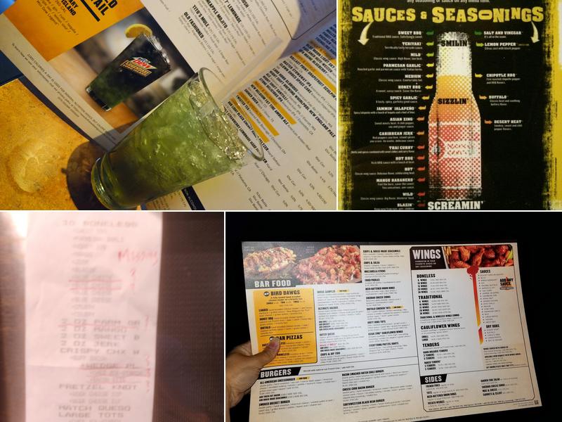 Buffalo Wild Wings Menu