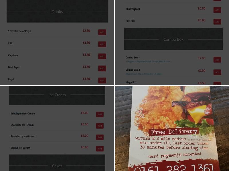 Chick A Ritos wythenshawe Menu