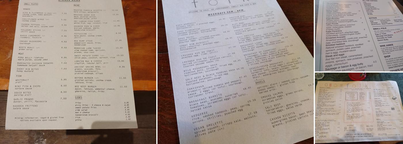 Wine and Wallop Prestwich Menu