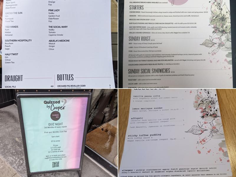 The Smithfield Social Menu