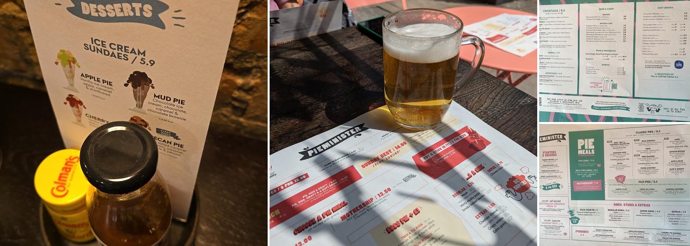 Pieminister Deansgate Menu