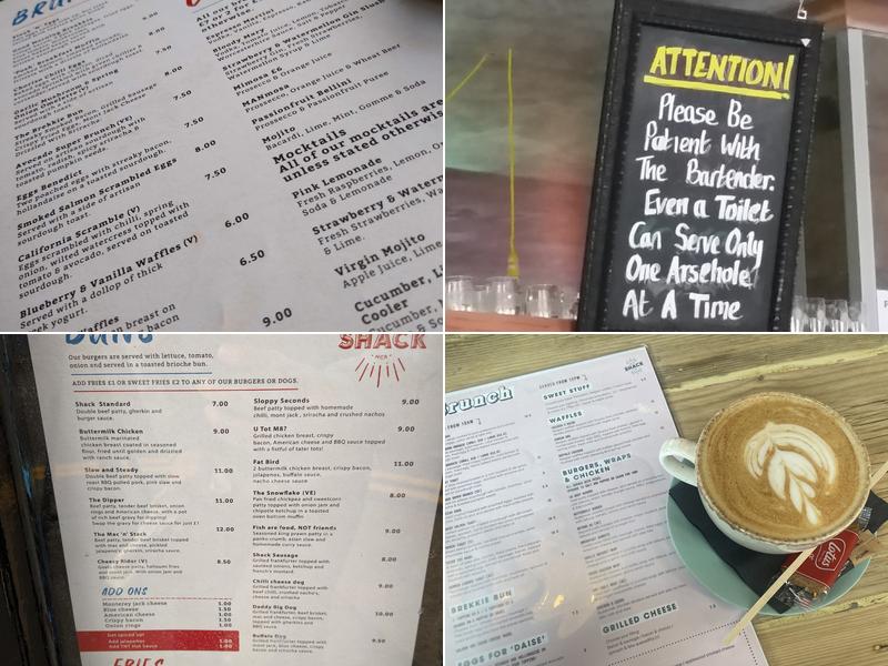 Shack Bar & Grill Menu