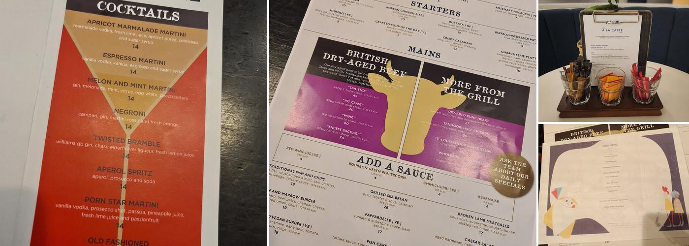 Collage Restaurant Menu