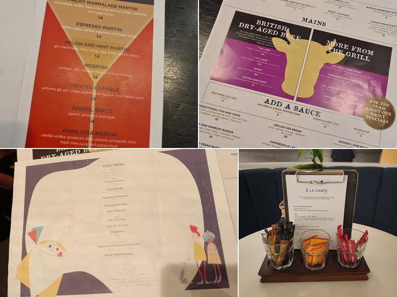 Collage Restaurant Menu