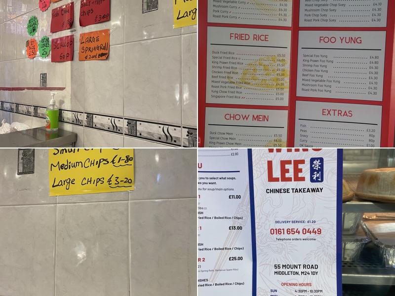Wing Lee (Middleton) Menu