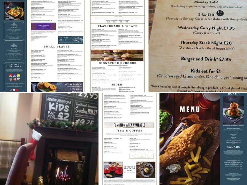 Golden Lion (Swinton) Menu