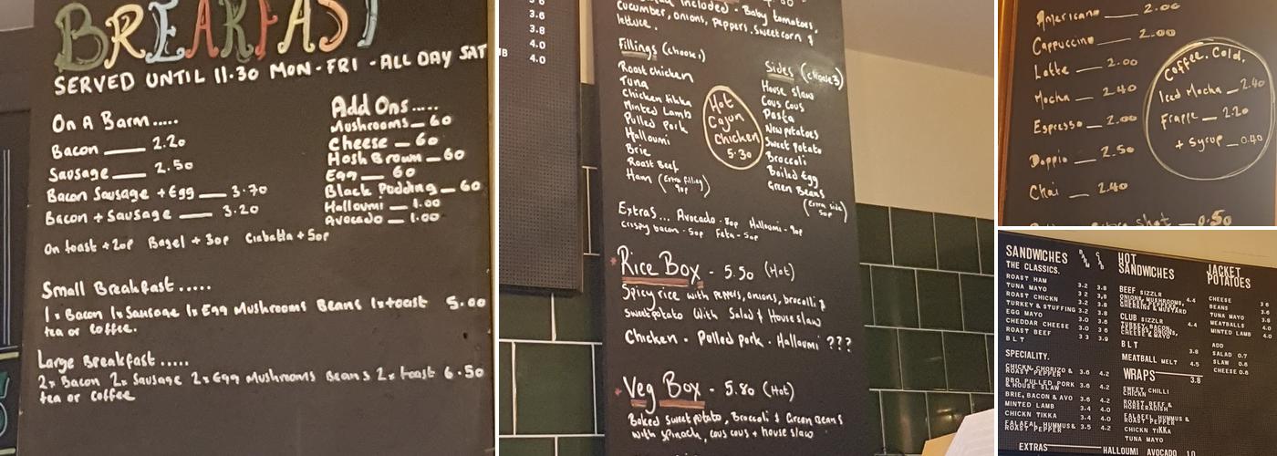 Greens Menu