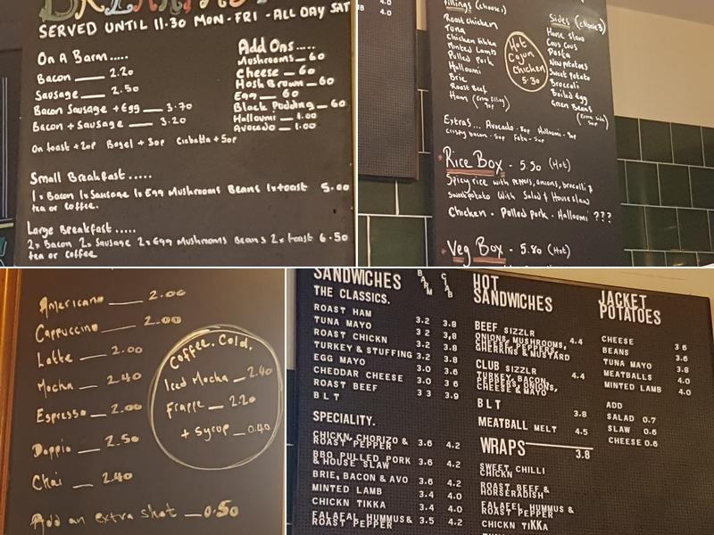 Greens Menu