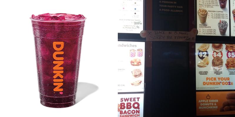 Dunkin' Menu