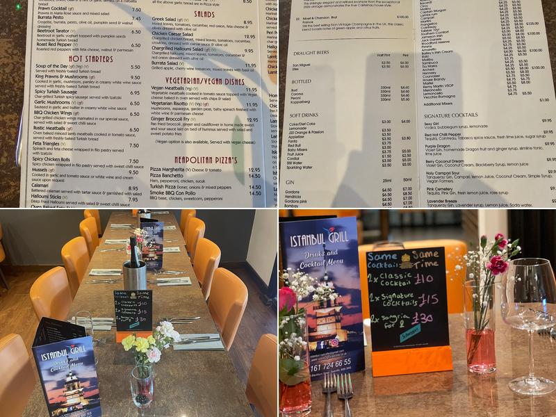 Istanbul Grill Restaurant and Cocktail Bar Menu