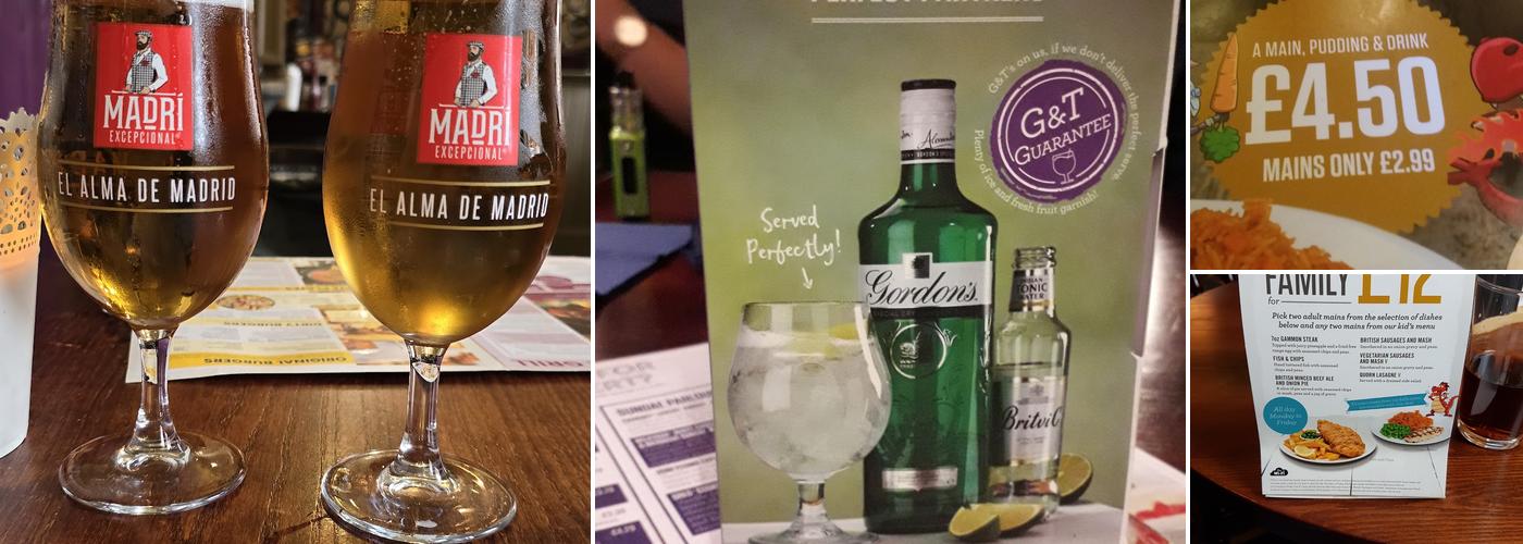 Wilton Arms Hotel Menu