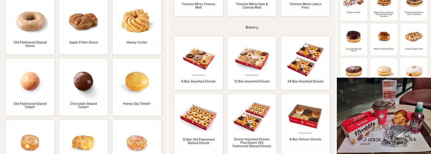 Tim Hortons Menu