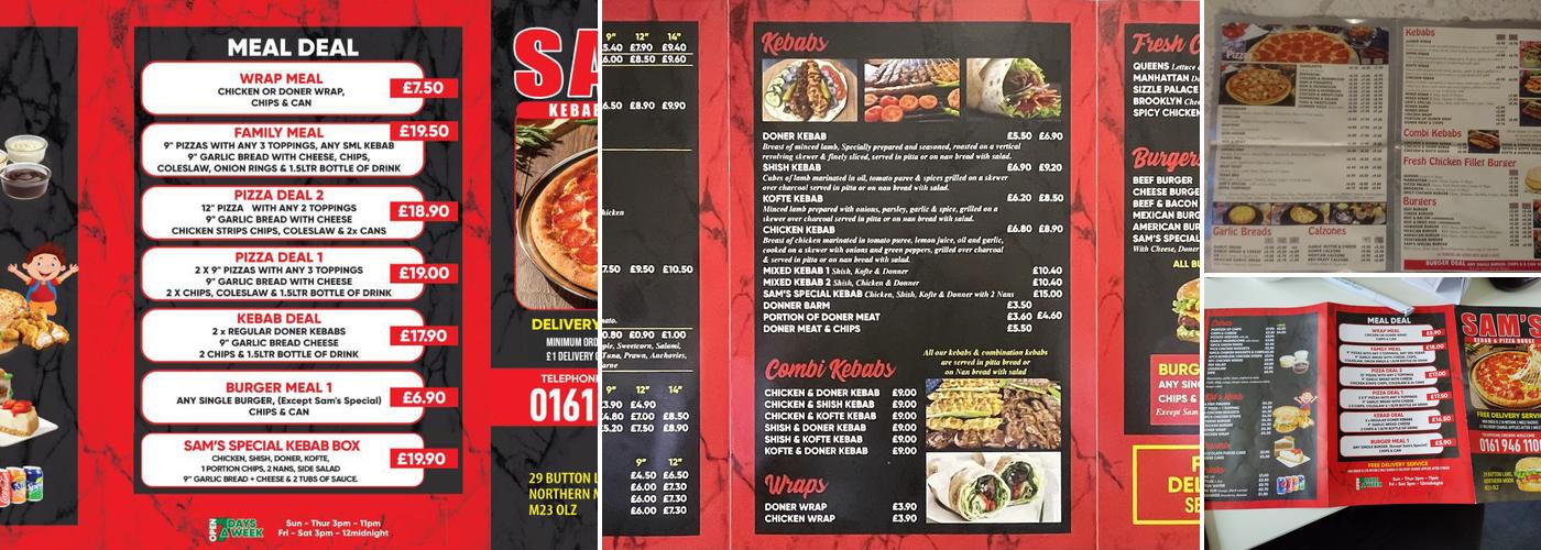 Sams Menu