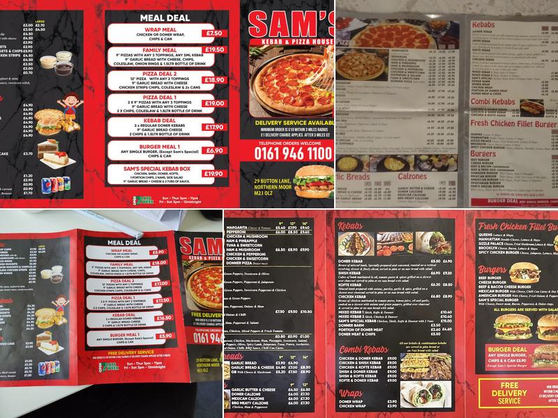 Sams Menu