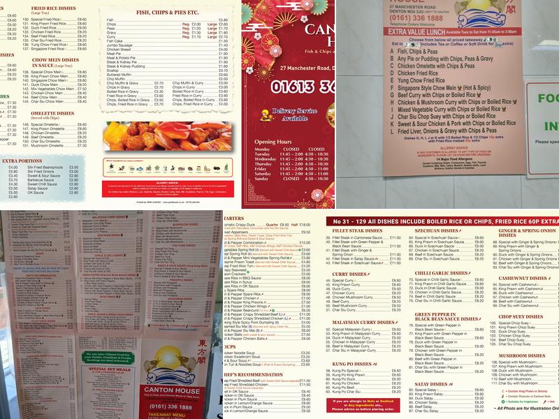 Canton House Menu