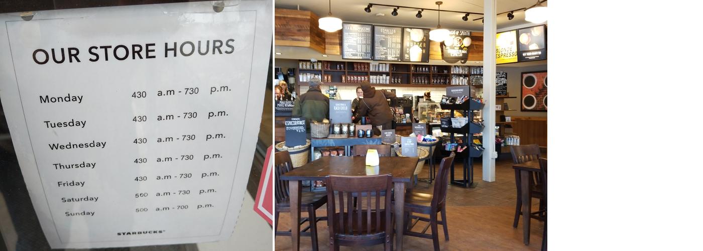 Starbucks Coffee Company Menu