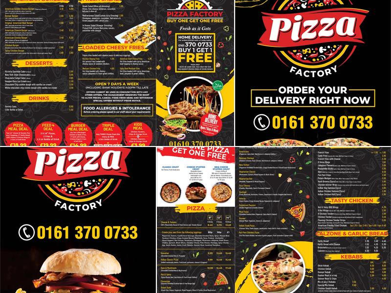 Pizza Factory Menu