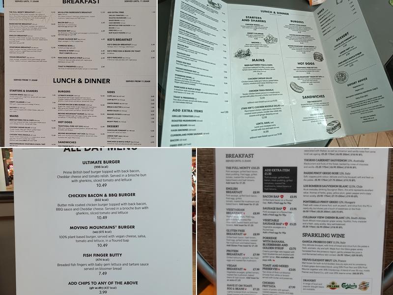 The Lion and Antelope Menu
