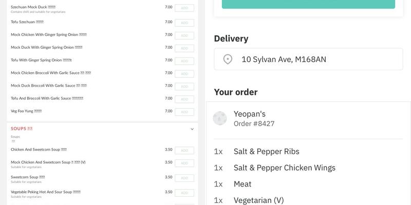 Yeopan’s Chinese Takeaway (Order Online) Menu