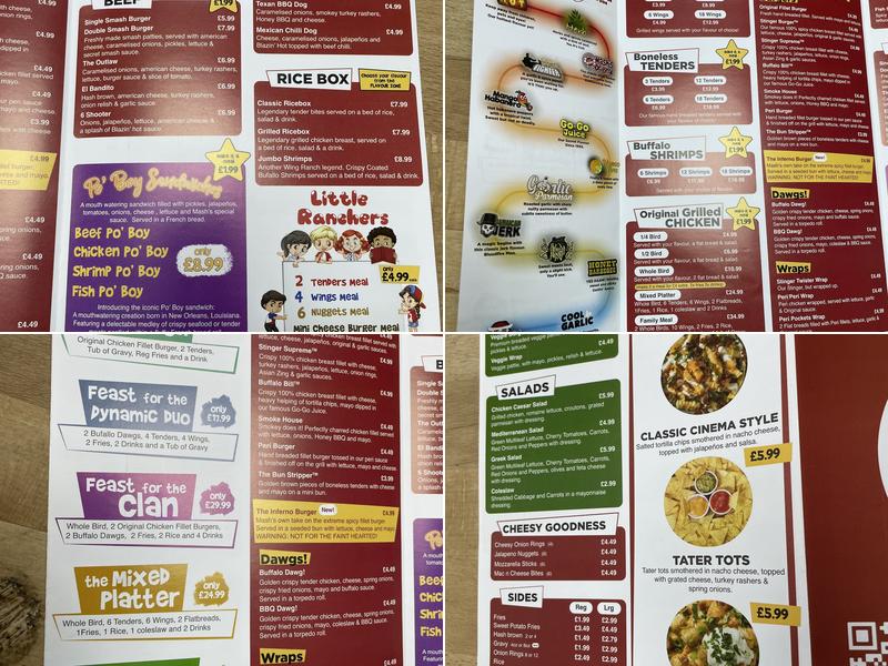 Mash’s Wing Ranch Menu