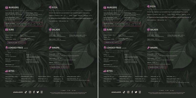 Atmosphere Menu