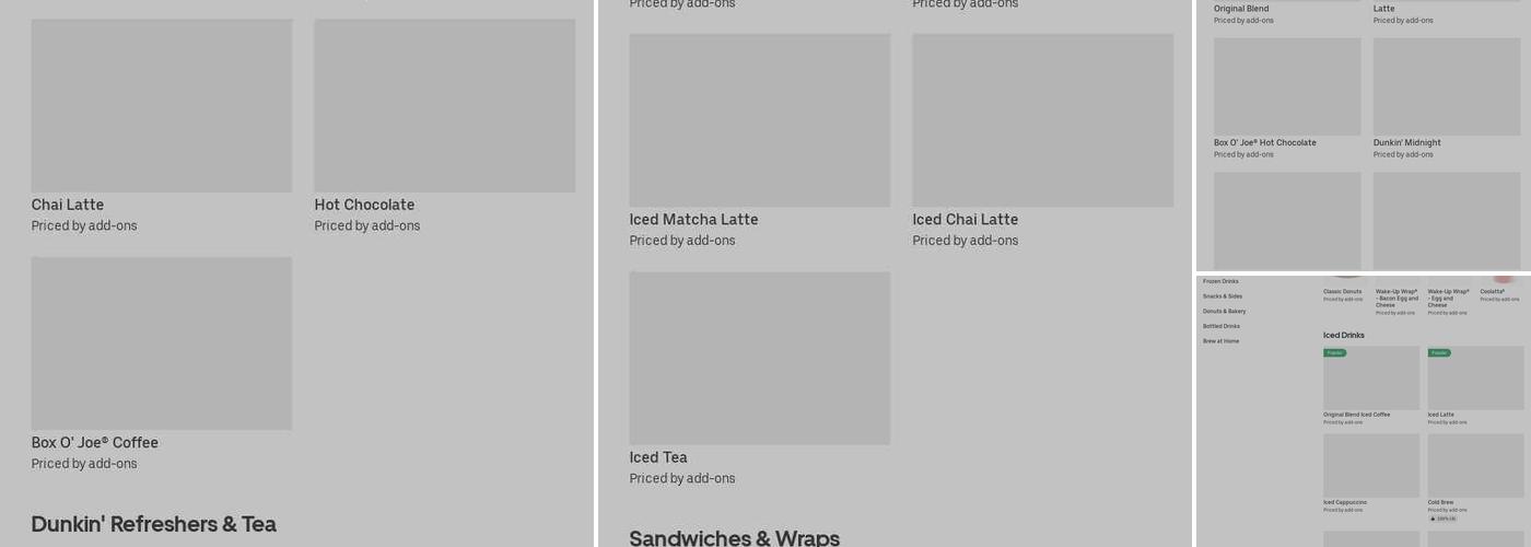 Dunkin' Menu