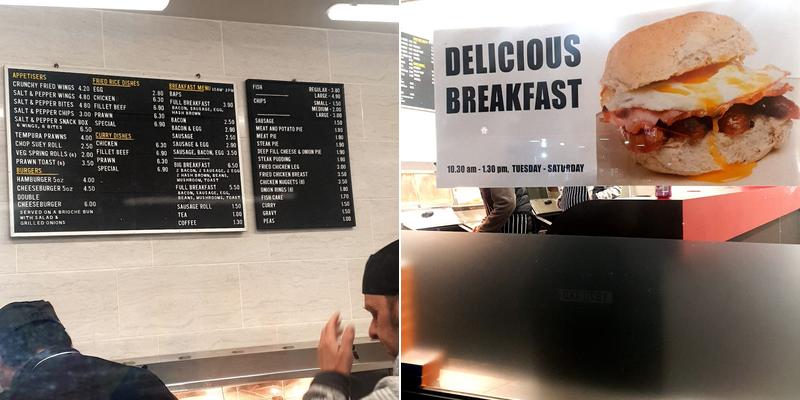 Chau's Fish & Chips Menu