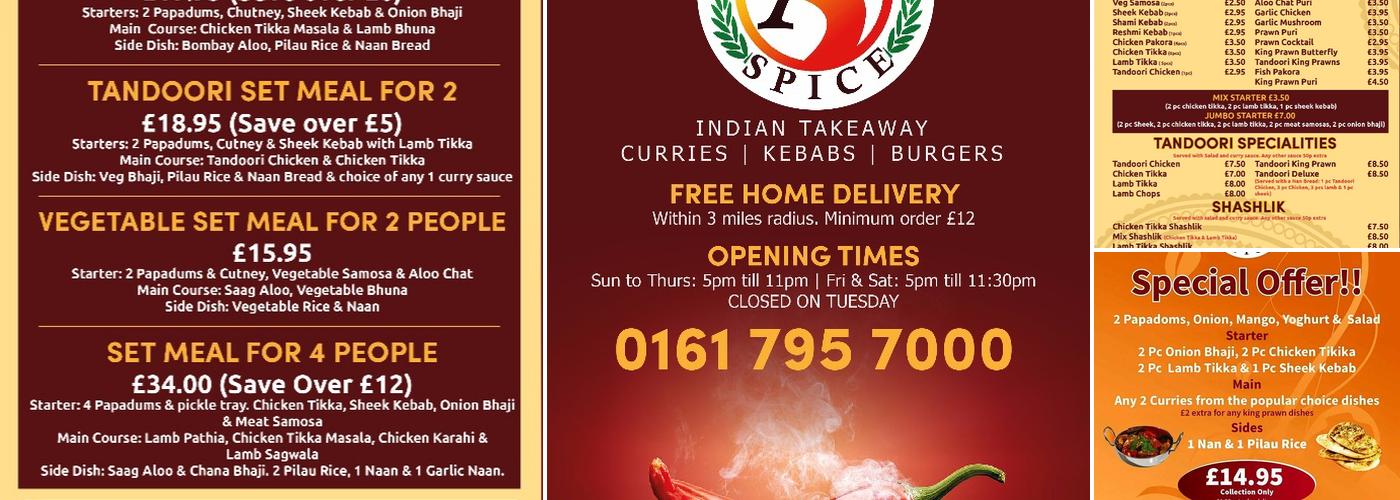 Aroma Spice Blackley Menu