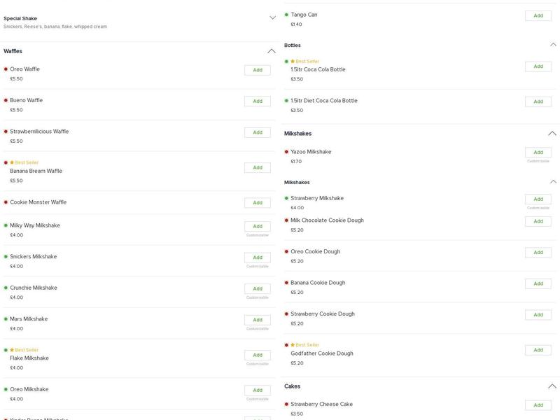 The Godfather Pizza & Kebab House Menu