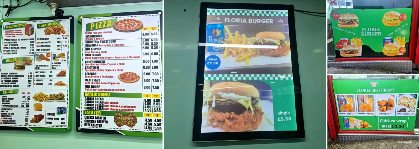 Floria fried chicken Menu