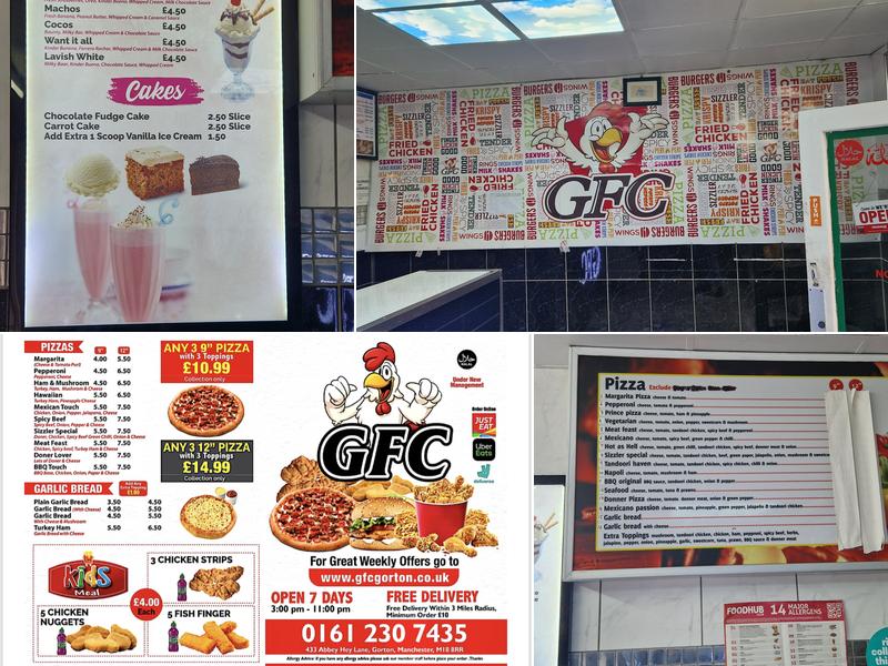 GFC ( Gourmet Fried Chicken ) Menu