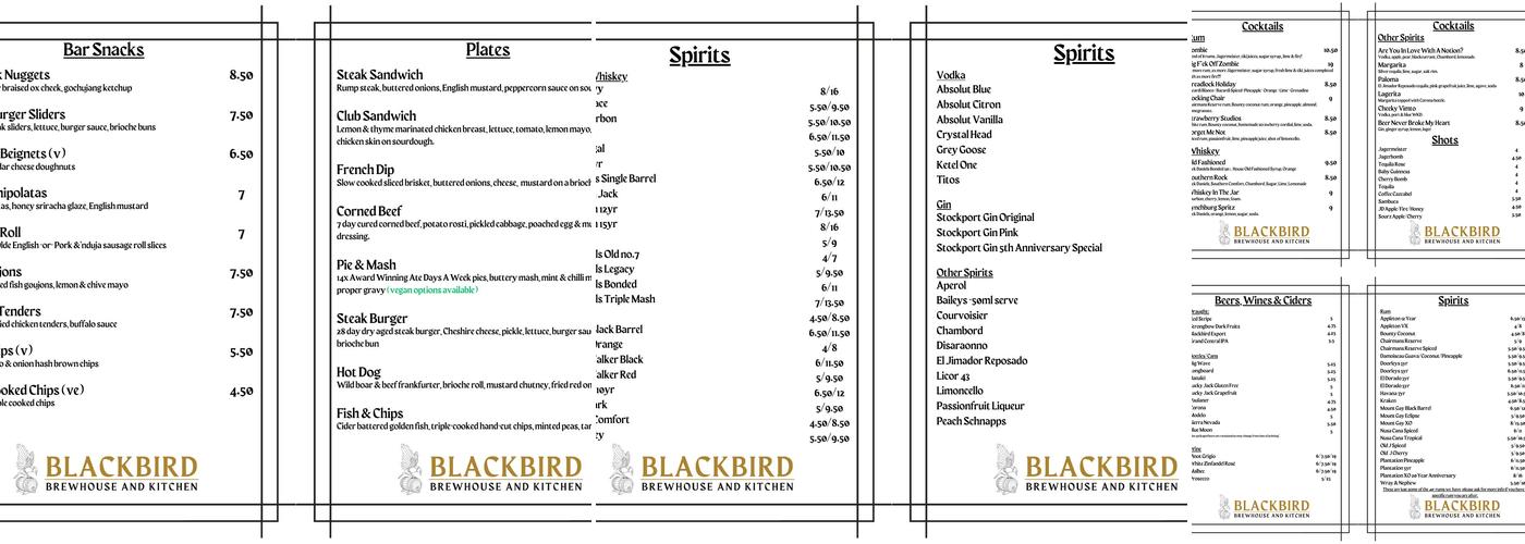 Ate Days A Week @ Hatch Menu