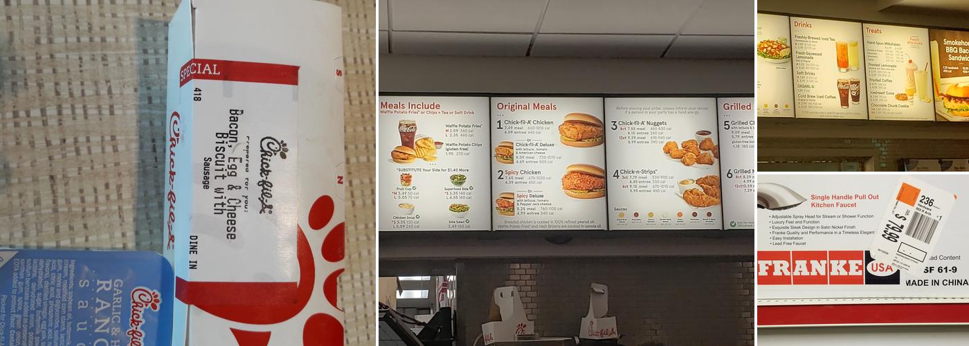 Chick-fil-A Menu
