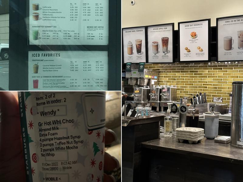 Starbucks Menu