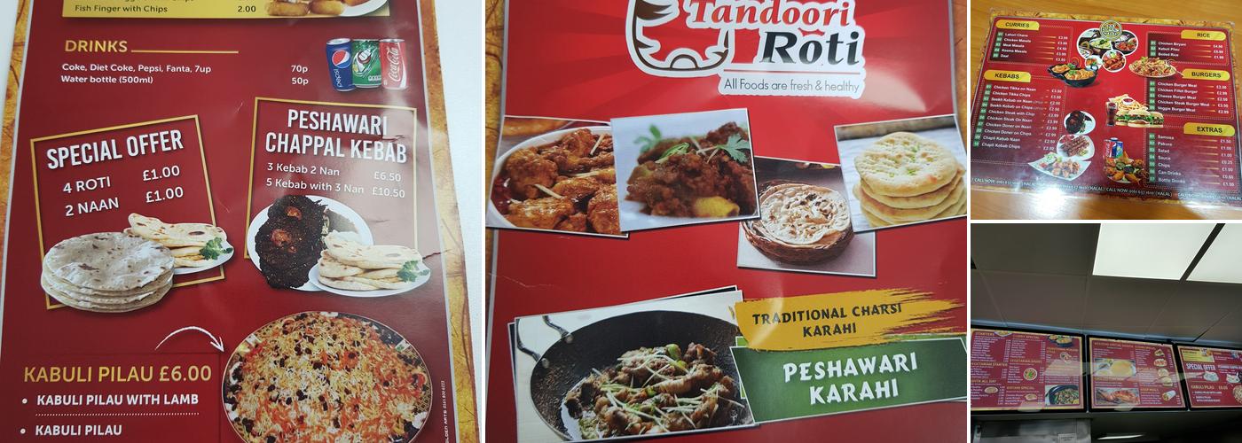 Tandoori Roti Menu