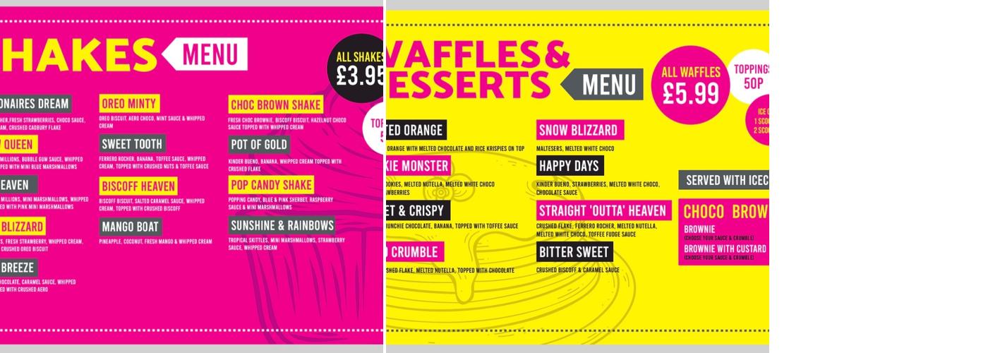 Billy's Burgers and Shakes Menu