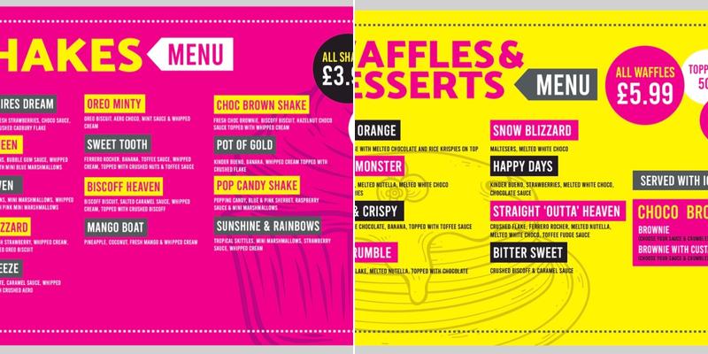 Billy's Burgers and Shakes Menu