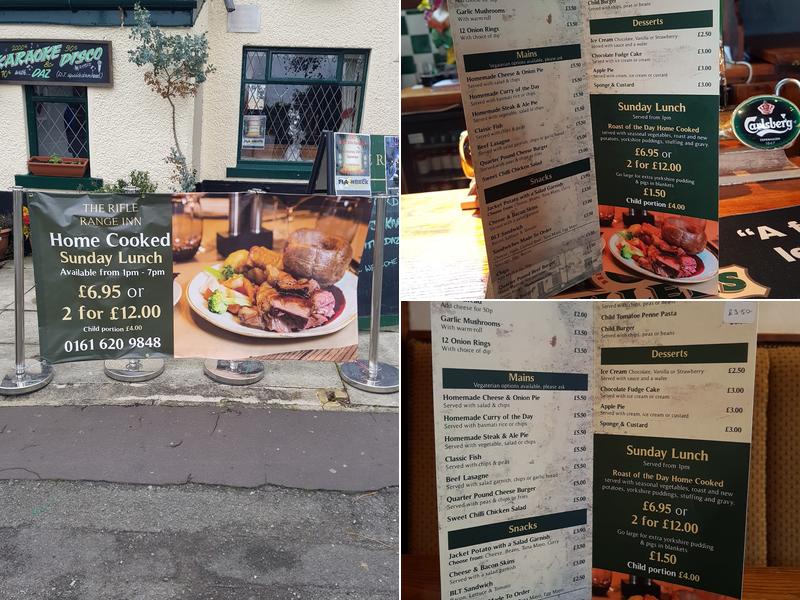 Rifle Range Inn Menu