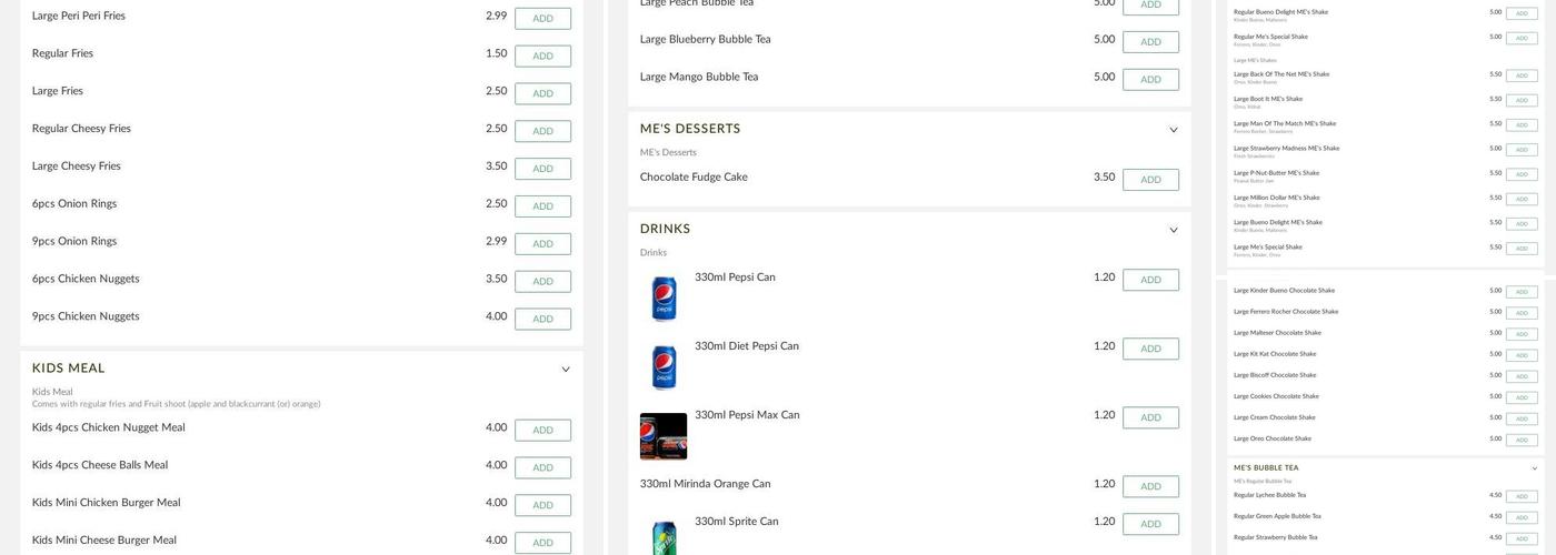 Meat Me Here-clayton Menu