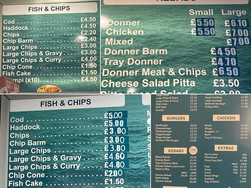 Kingfisher Kebab House Menu