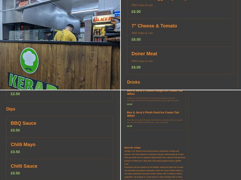 Mr. Kebab Menu